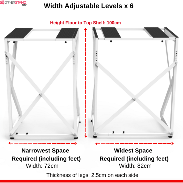 Dryer Stand Maxi - Freestanding Tumble Dryer and Washing Machine Stacking Kit - obrazek 14