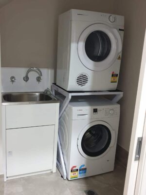 dryer stand installation example